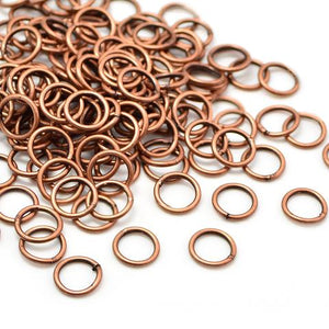 8mm Copper Jump Rings - Beading Amazing