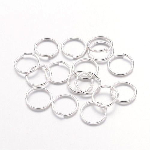 8mm Silver Jump Rings - Beading Amazing