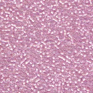 Semi Matte Pale Pink Lined Crystal (M11) - Beading Amazing