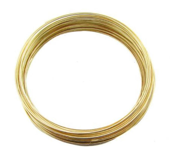 Gold Memory Wire Coils - Bracelet Sized - Beading Amazing