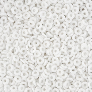 Chalk White O Beads - Beading Amazing