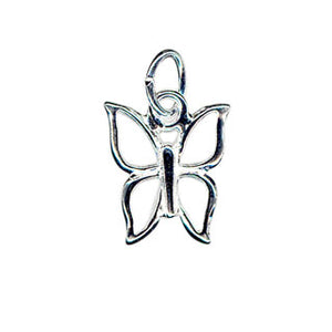 Open Butterfly Charm Sterling Silver - Beading Amazing