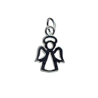Open Angel Charm Sterling Silver - Beading Amazing