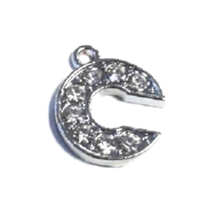 Rhinestone Charm - Letter C - Beading Amazing