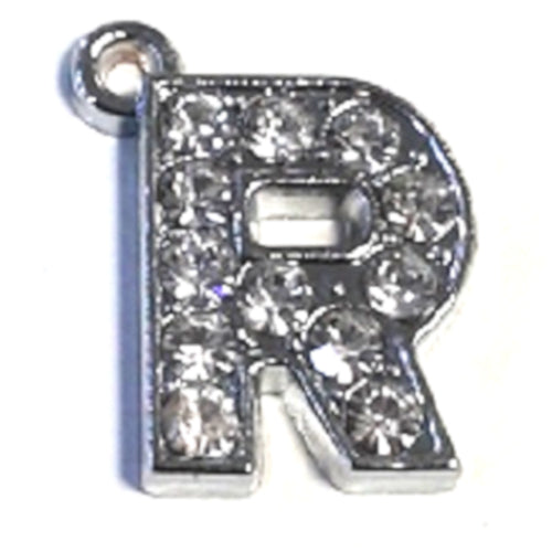 Rhinestone Charm - Letter R - Beading Amazing