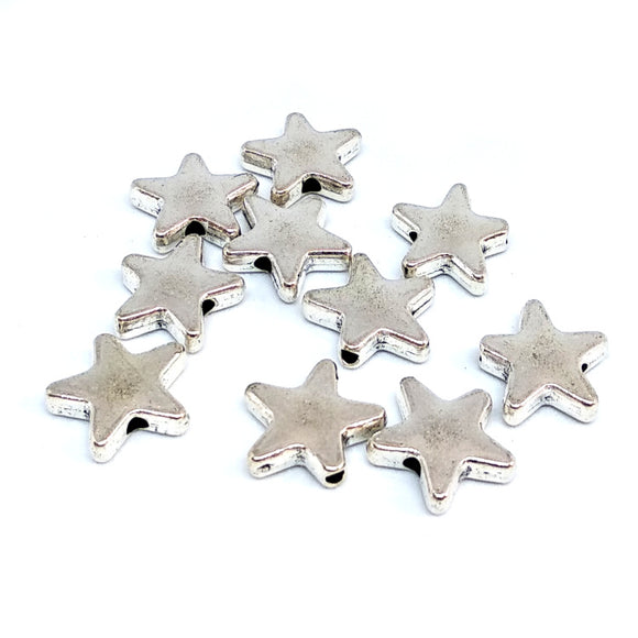 Antique Silver Large Star Spacers - Beading Amazing