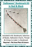Project Pack - Halloween 'Spider on Web' Charm Bookmark Kit