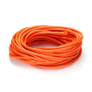 Waxed Cord Bright Orange - Beading Amazing