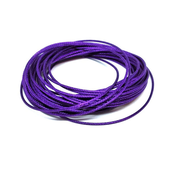 Waxed Cord Purple - Beading Amazing