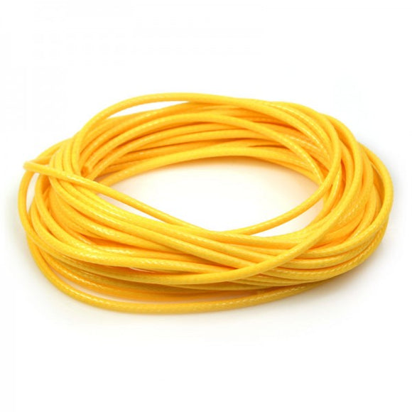 Waxed Cord Yellow - Beading Amazing