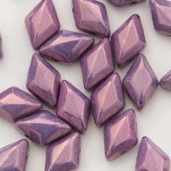 Chalk Vega Purple GemDuo's - Beading Amazing