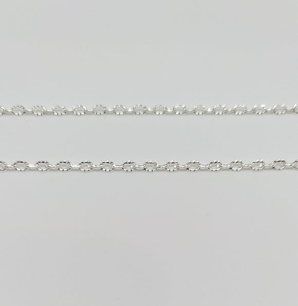 Shiny Silver Fine Knit Chain - Beading Amazing