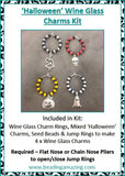 Halloween Wine Glass Charm Kit - Makes 4